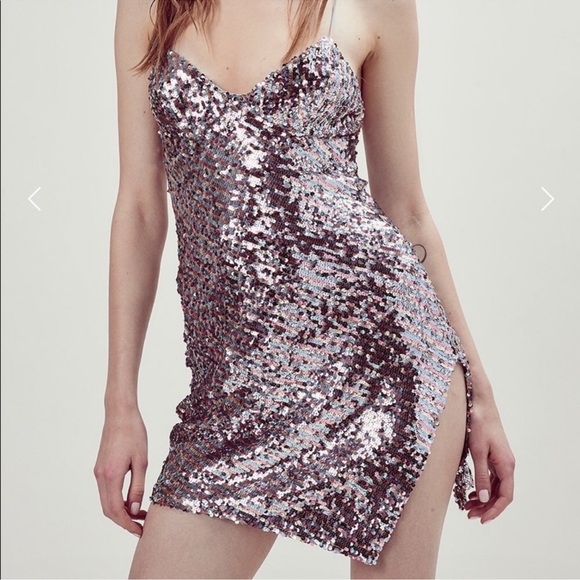 For Love & Lemons Showtime Sequin Mini Dress